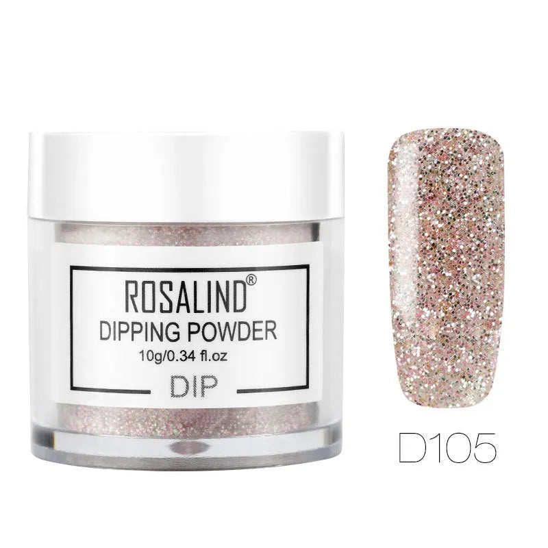 10ml nail polish powder bottle for natural nails with shade code label