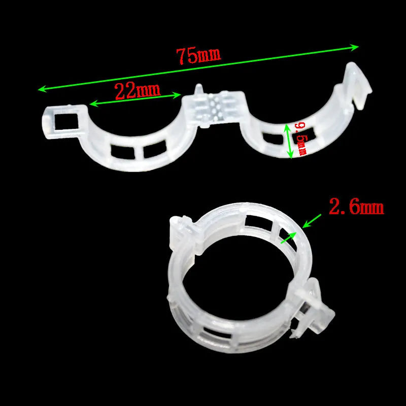 Plastic plant fixing clips pack of 50 pieces for garden plant support