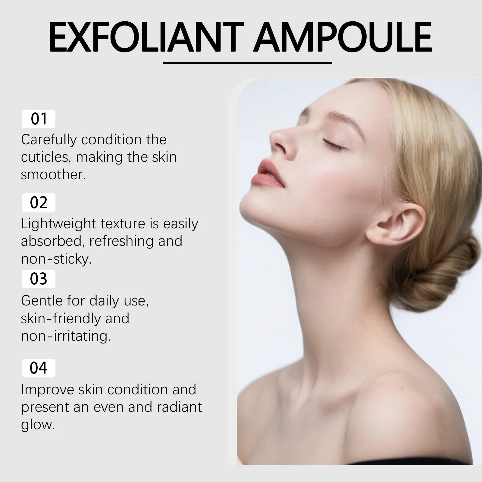 80ml bottle of salicylic acid exfoliating and moisturising facial liquid for combination skin
