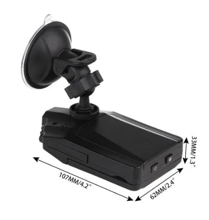 H198 HD car dashboard camera with six infrared lights and 2.4-inch screen
