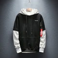 Cotton sweatshirt in black with crew neck and long sleeves, available in sizes M to 5XL