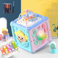 Drum baby early education toy plastic building blocks cube with music and sound 15.5 cm