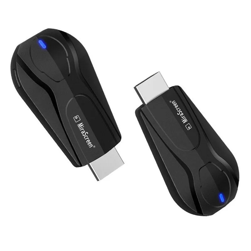 Black wireless screen player with HDMI port for smart phone to TV wireless streaming