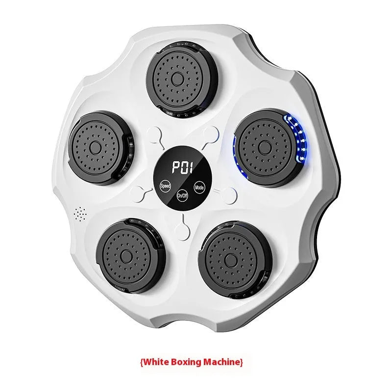 Black Bluetooth music boxing wall target with intelligent rhythm recognition for home fitness training
