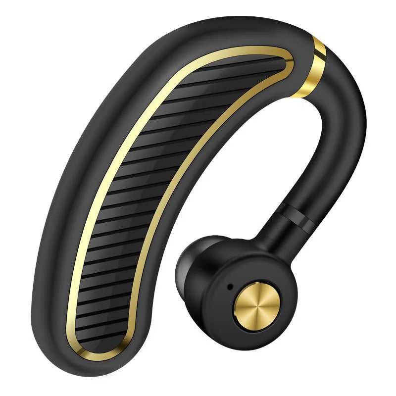 Wireless Bluetooth earphones with IPX5 sweatproof rating in black gold, black silver, box or white gold colours