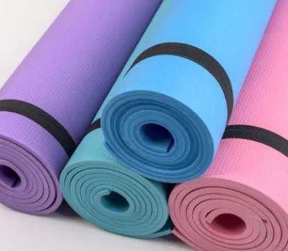 EVA foam yoga mat in choice of colours with 4mm or 6mm thickness options