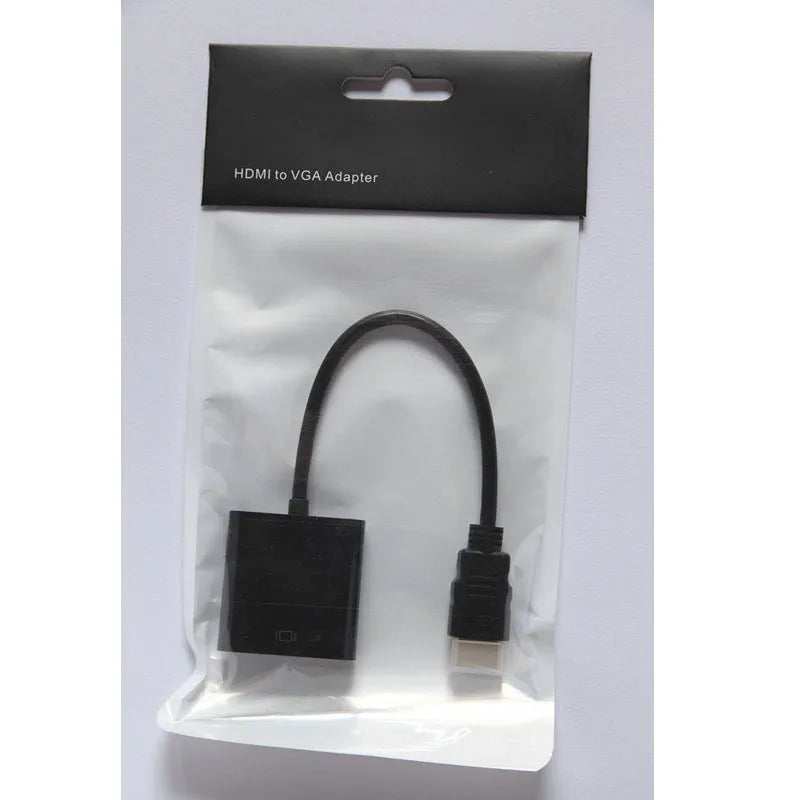 HDMI to VGA converter adapter with 0.3 metre cable for set-top box connection