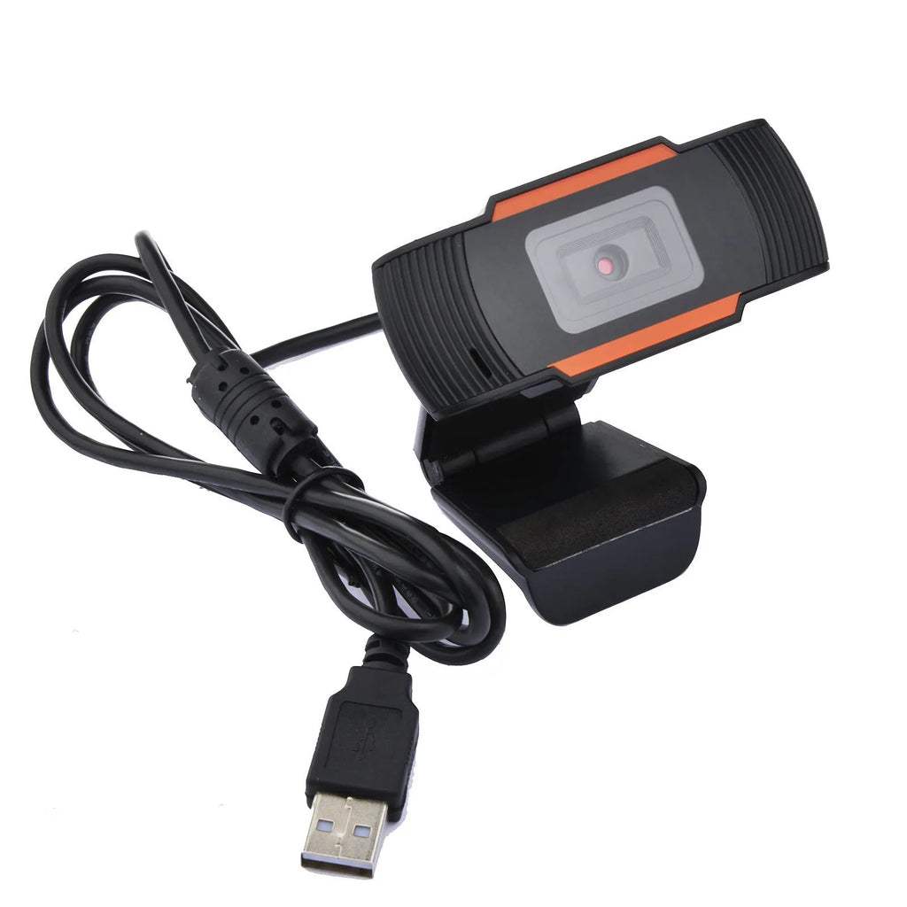 12.0MP USB 2.0 web cam in black and silver with built-in microphone and 140cm cable