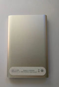 External portable hard drive with metal casing, USB 3.0 interface, 2.5-inch size, black and silver colours