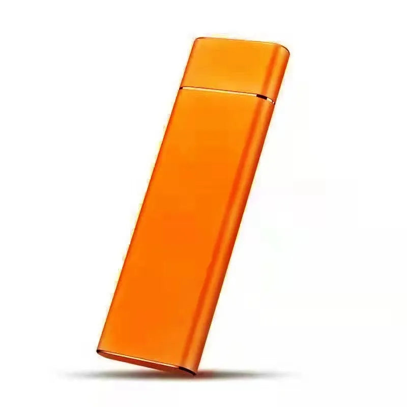 Ultra-thin metal mobile hard disk with 6TB capacity in black, blue, orange, red or silver colours
