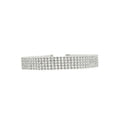 Crystal rhinestone choker necklace for women in white or multicolour, 29cm with 10cm extender