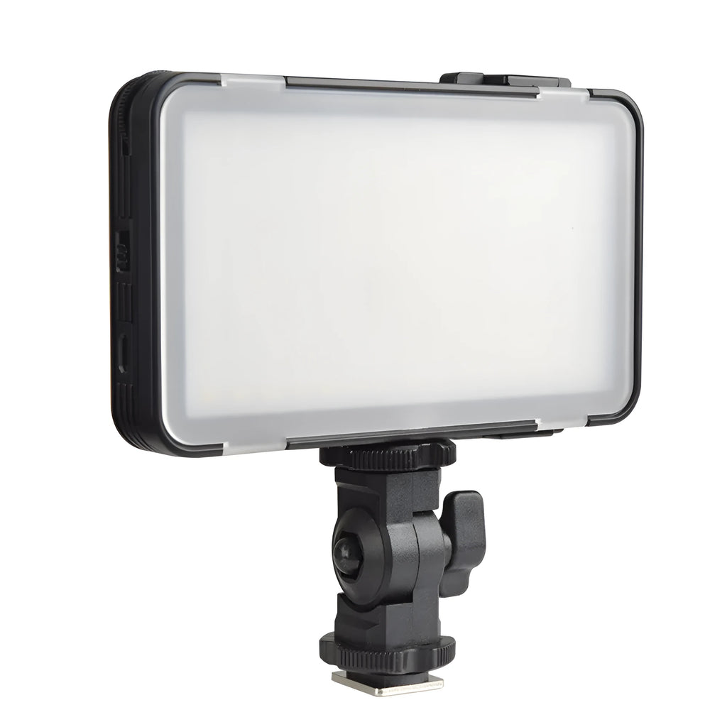 Shenniu M150 ultra-thin LED video light for mobile phone and camera photography with mounting bracket