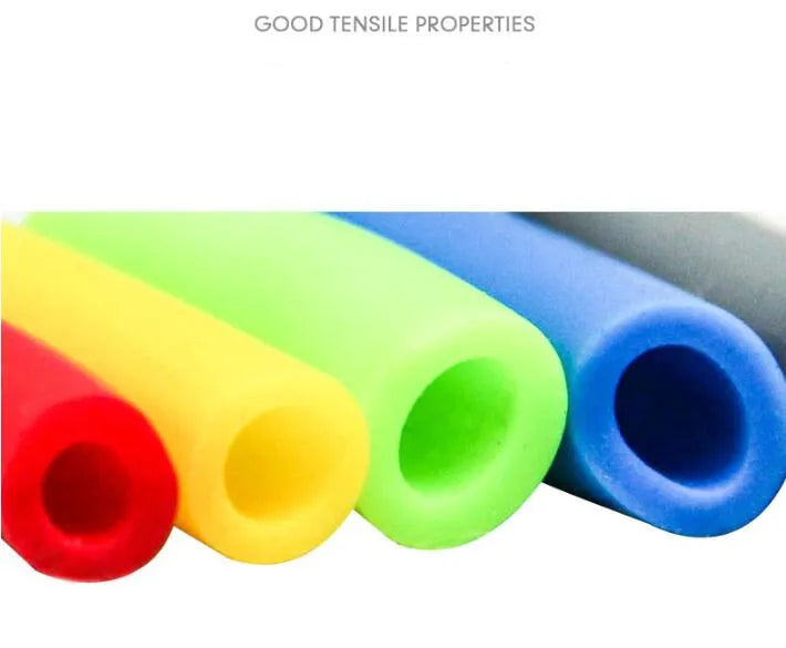 Resistance band chest expander in Blue, Coffee or Red, latex and nylon, about 90 cm, 20/30/40 lb