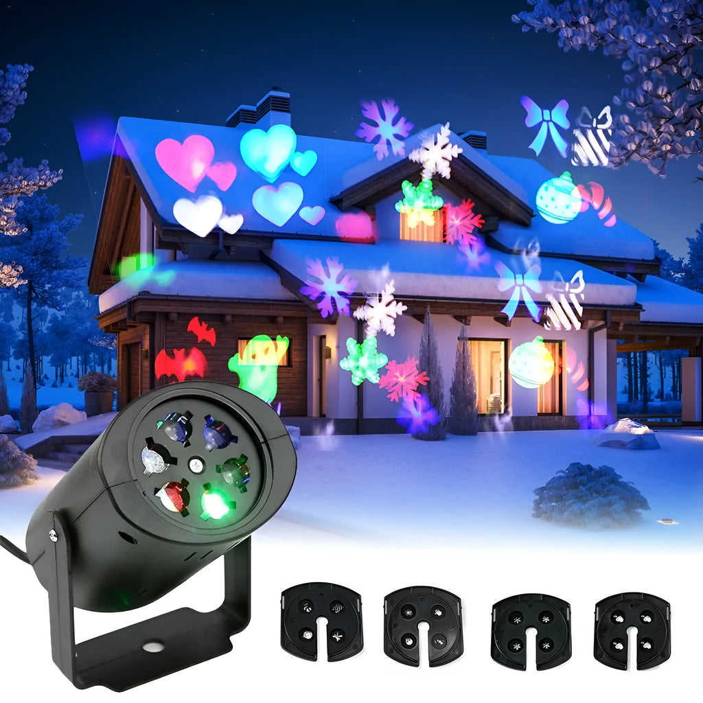 KD Kodi KD04 black LED stage light with four graphic flash laser patterns for indoor use