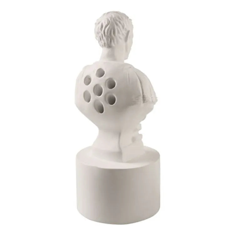White American Creative Character Modeling Pen Holder in synthetic resin for desktop pen organisation