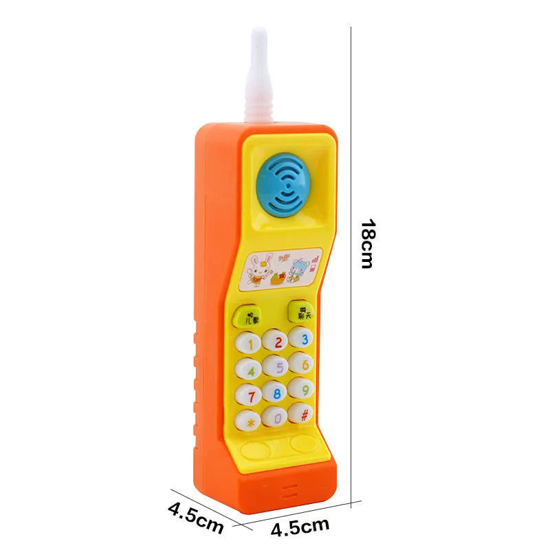 Children's electric sound and light educational toy with cartoon animal design and music features