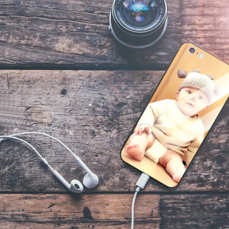 A slim, patterned phone case compatible with various Apple iPhone models, showing a raised edge around the camera.