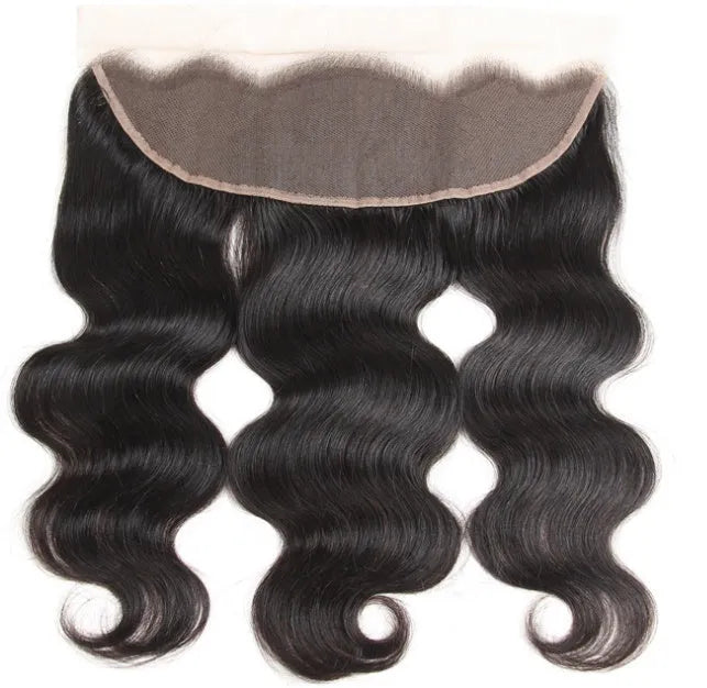 Real human hair wig block 4x13 inches body wave texture wefted hairpiece crown coverage