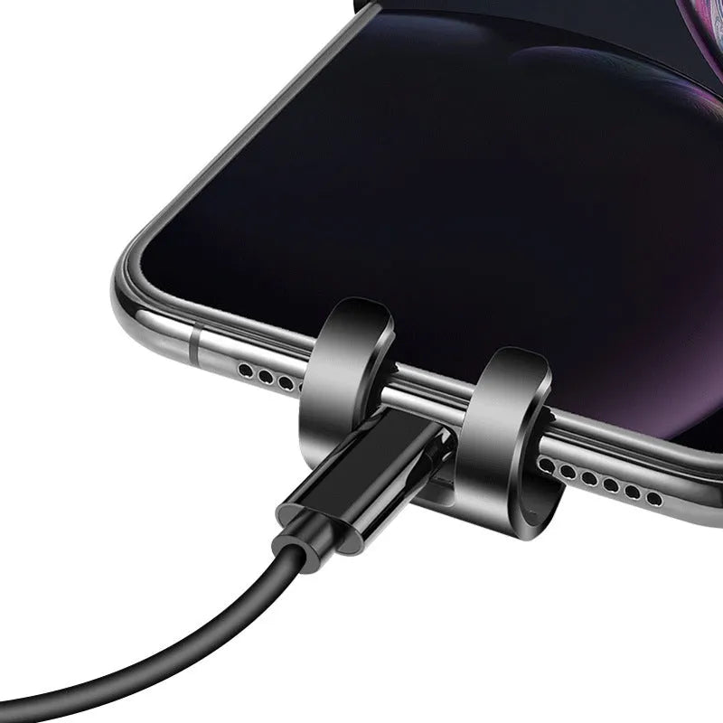 Black S4 gravity mirror ABS car air conditioning vent mobile phone bracket holding a smartphone.