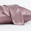 Dark grey mulberry silk pillowcase with envelope closure showing modern simplicity design