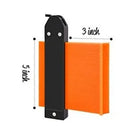 Plastic ABS contour gauge profile ruler measuring an irregular shape