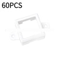 White plastic LED light protective cover showing dimensions of 1.7cm by 6cm.