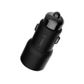 Black Ruimi 3S Music Bluetooth Car Charger with dual USB ports for in-car use.