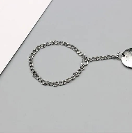 Antique silver hollow flower chain anklet for women, 24cm teardrop style barefoot sandals