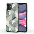 Marble pattern iPhone case showing back cover design with drop-resistant waterproof protection
