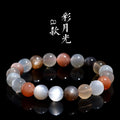 Natural colourful moonlight moonstone bracelet with 8mm single circle design