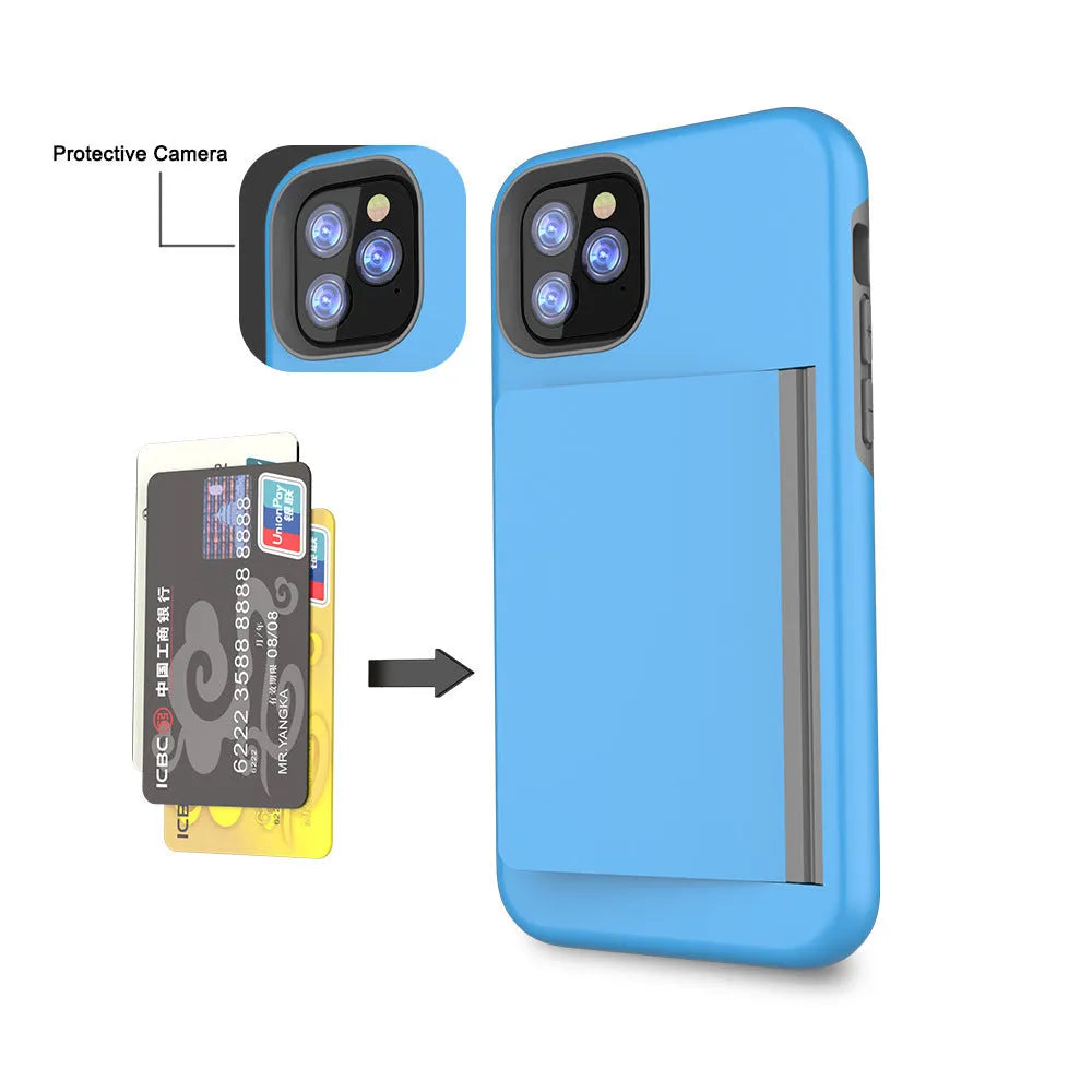 A solid-colour mobile phone case for Apple iPhone 11 models, shown in black.