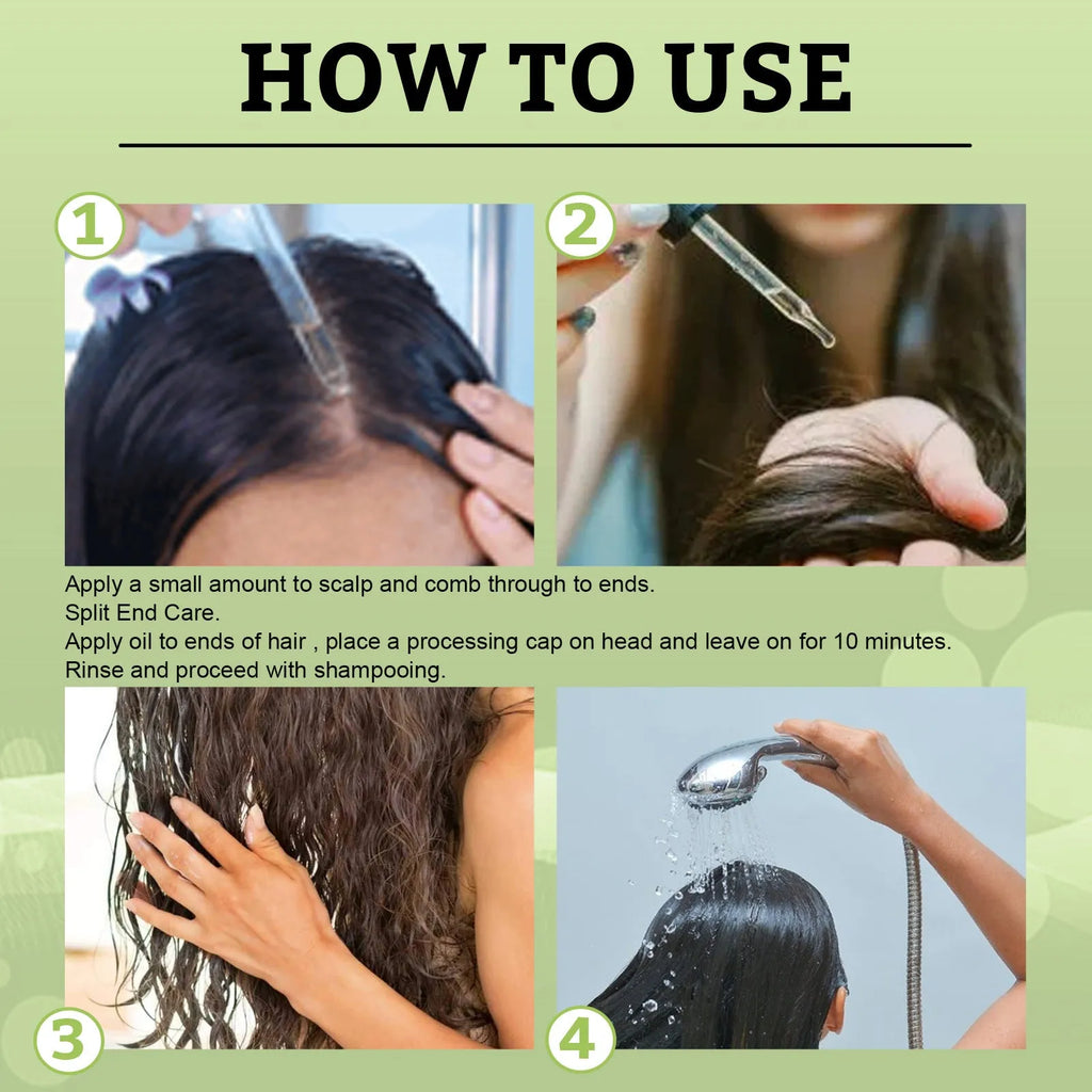 59ml rosemary mint hair growth fluid bottle with natural plant extracts for scalp massage