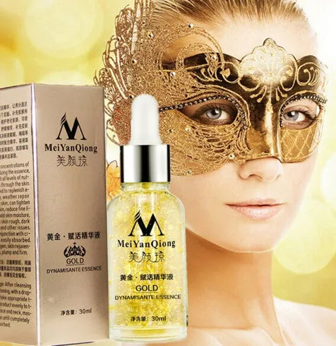 30ml 24K gold day cream jar for face and neck with collagen, hyaluronic acid and ginseng extract