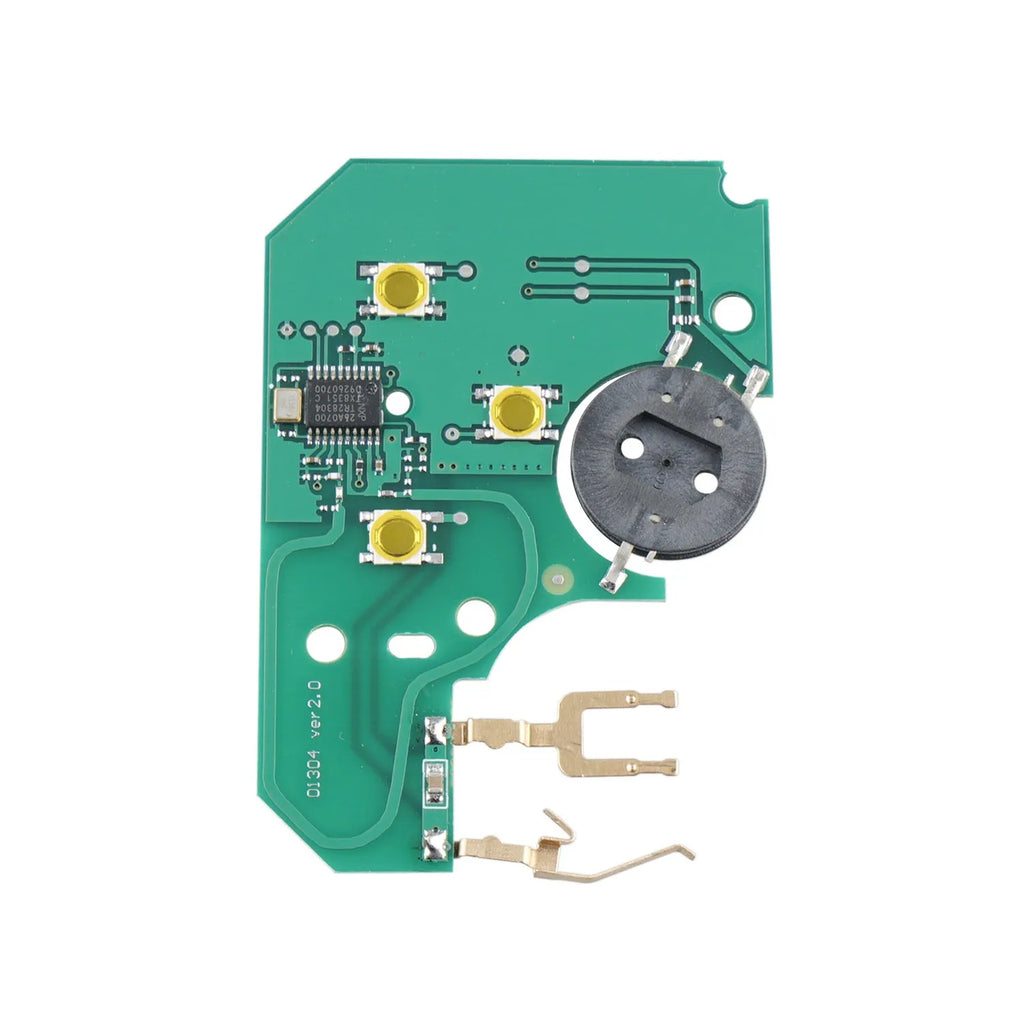Black button smart remote key fob for Renault Megana with three buttons and screen printing card buckle option