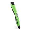 Plastic 3D printing pen in black, 180mm length, for freehand drawing and graffiti