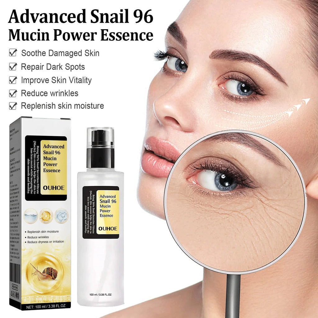 100ml Snail Serum Collagen Facial Serum bottle with hydrating and firming properties