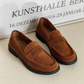 Men's slip-on casual shoe in microfiber with rubber sole, shown in apricot colour.