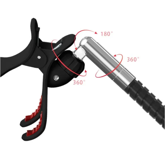 Universal mobile phone bed bracket holder in black or white for hands-free bedside viewing