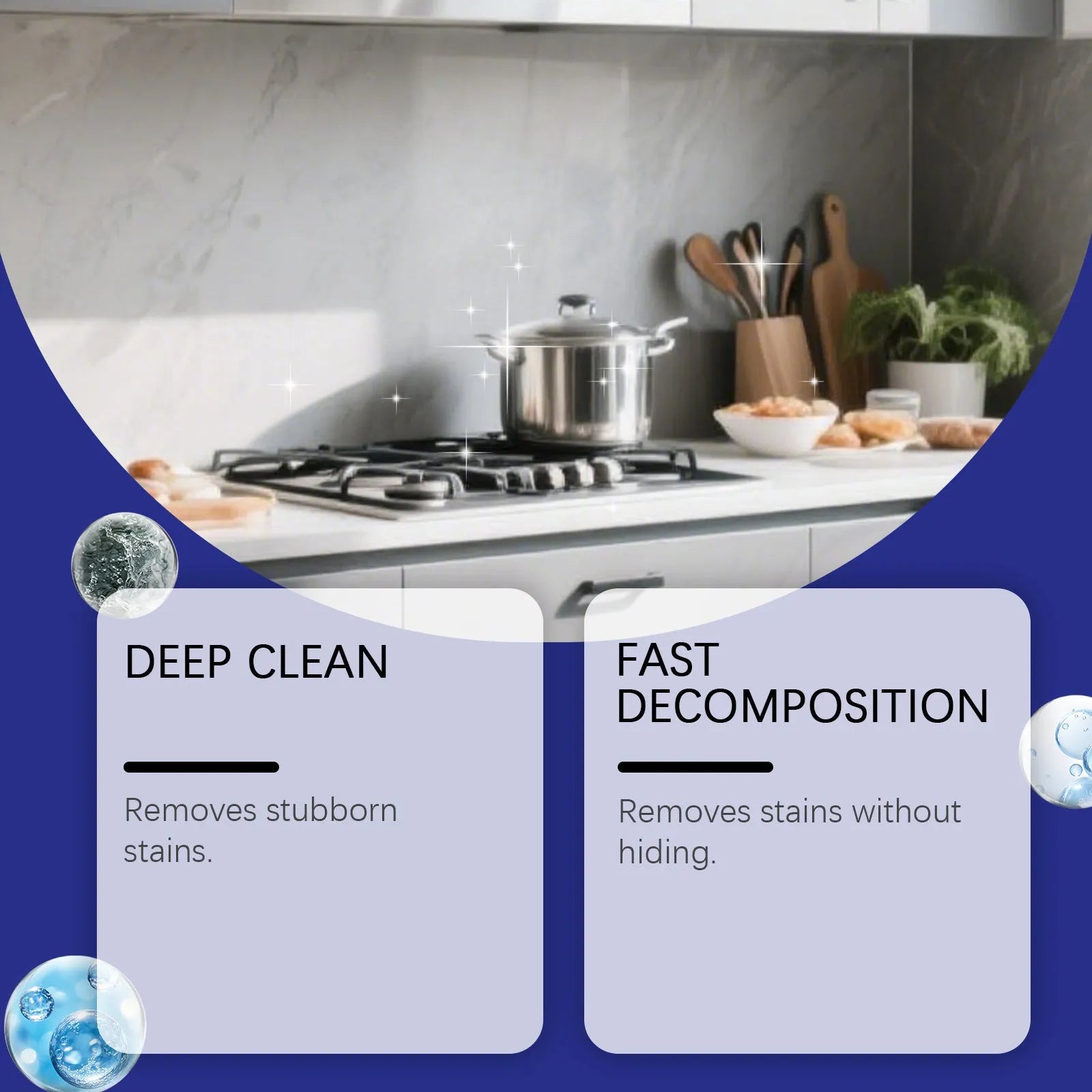 237ml household decontamination gel bottle for kitchen and bathroom cleaning, measuring 7.4 cm wide by 14.5 cm tall