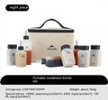 Naturehike six-piece portable seasoning bottle set with PP plastic construction