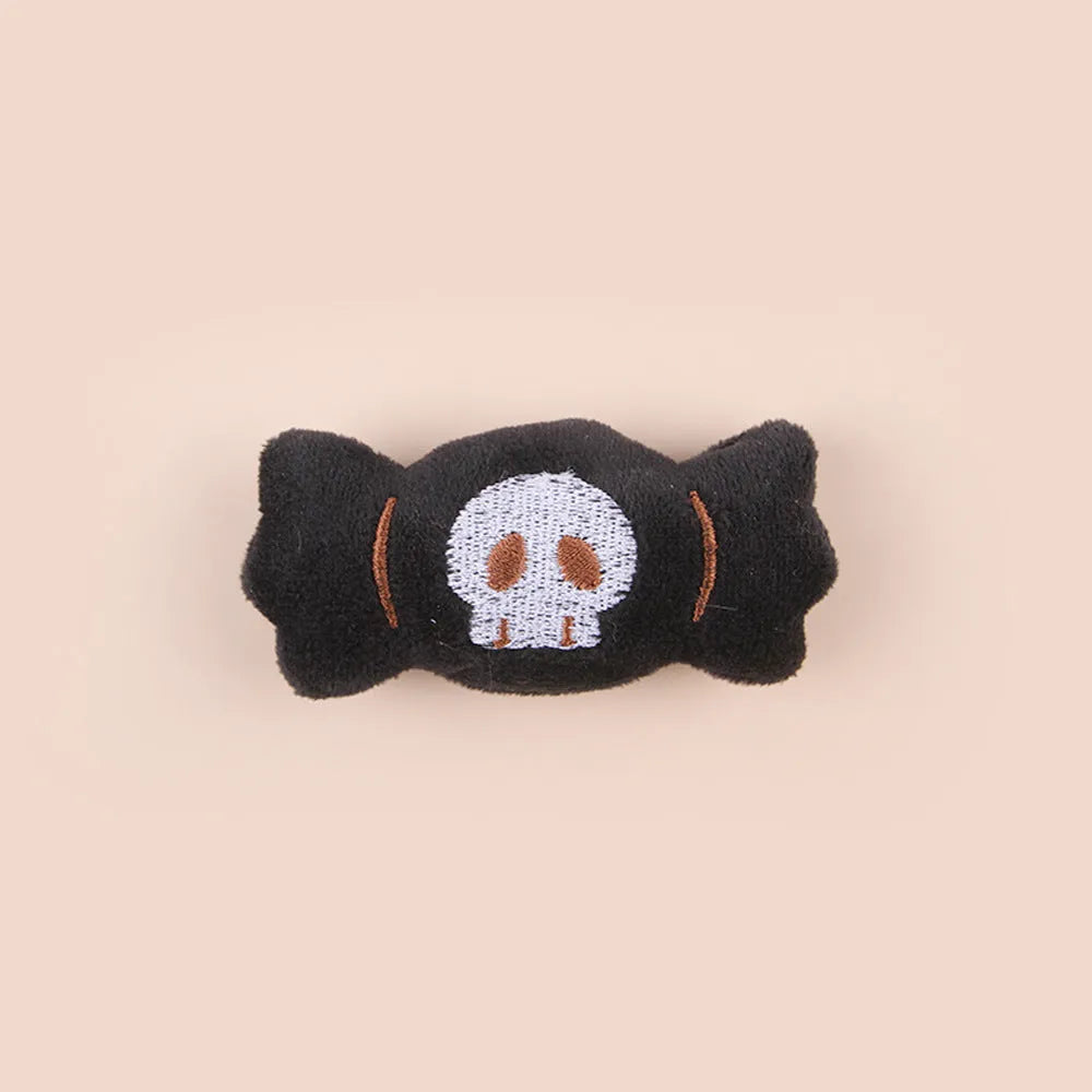 Small cat teaser wand with a fluffy plush toy tail, shown in candy colour design.
