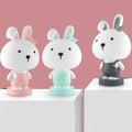 Cartoon animal table lamp with LED light in bear, cattle, rabbit, or tiger designs