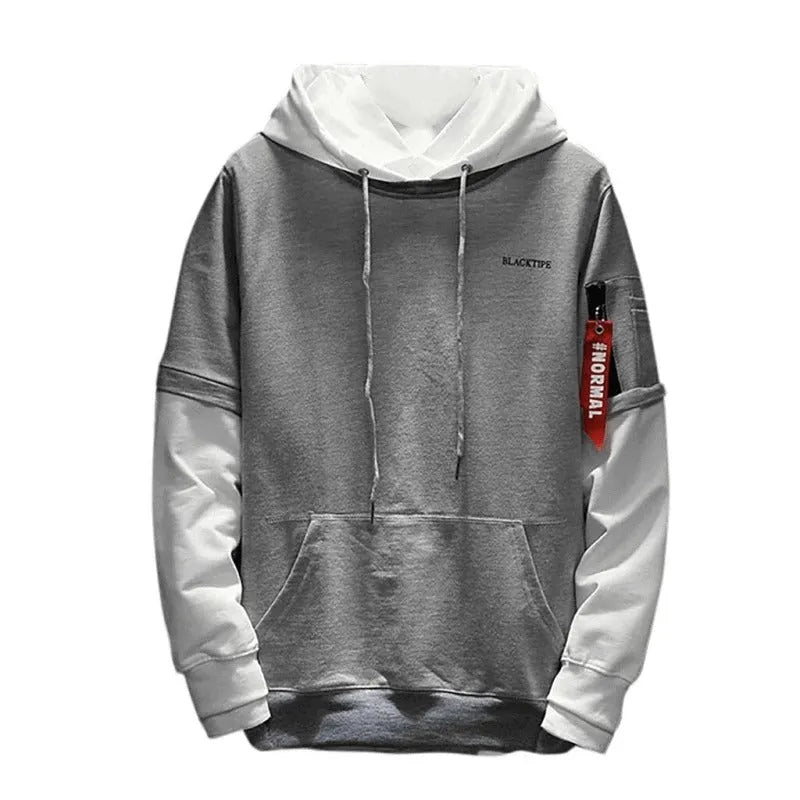 Cotton sweatshirt in black with crew neck and long sleeves, available in sizes M to 5XL