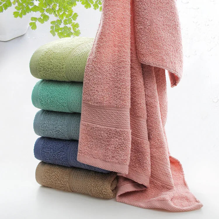 Cotton blend bath and beach towel in Apple Green colour with thickened texture