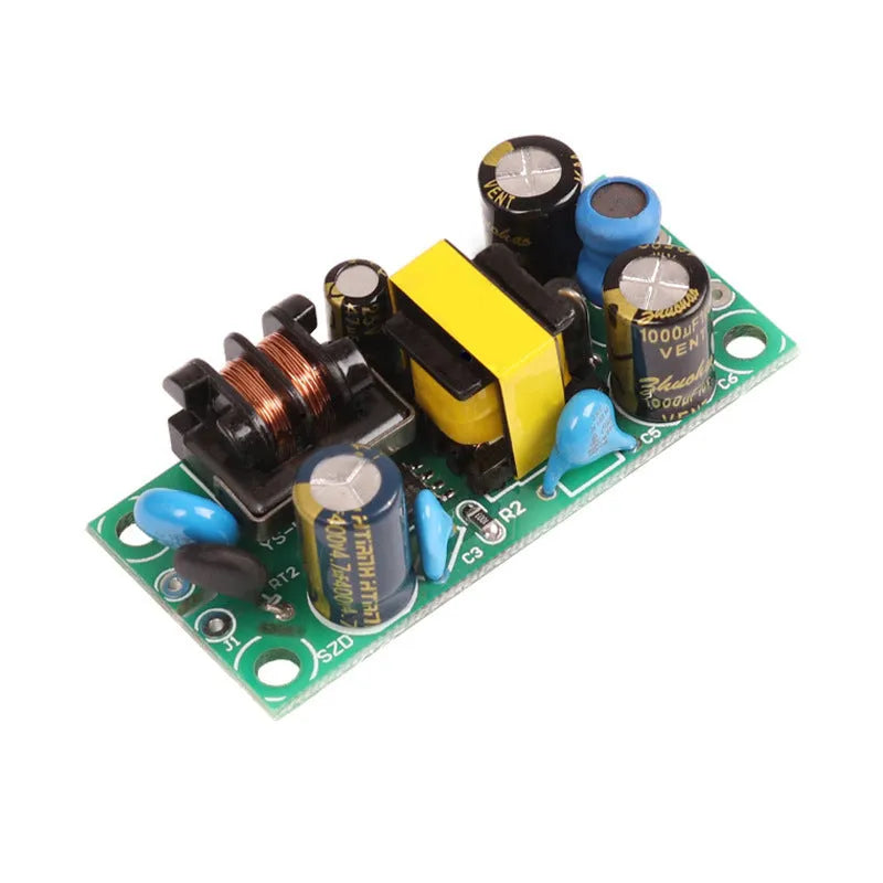 YS U5S metal-cased switching power supply module for AC to 5V DC conversion.