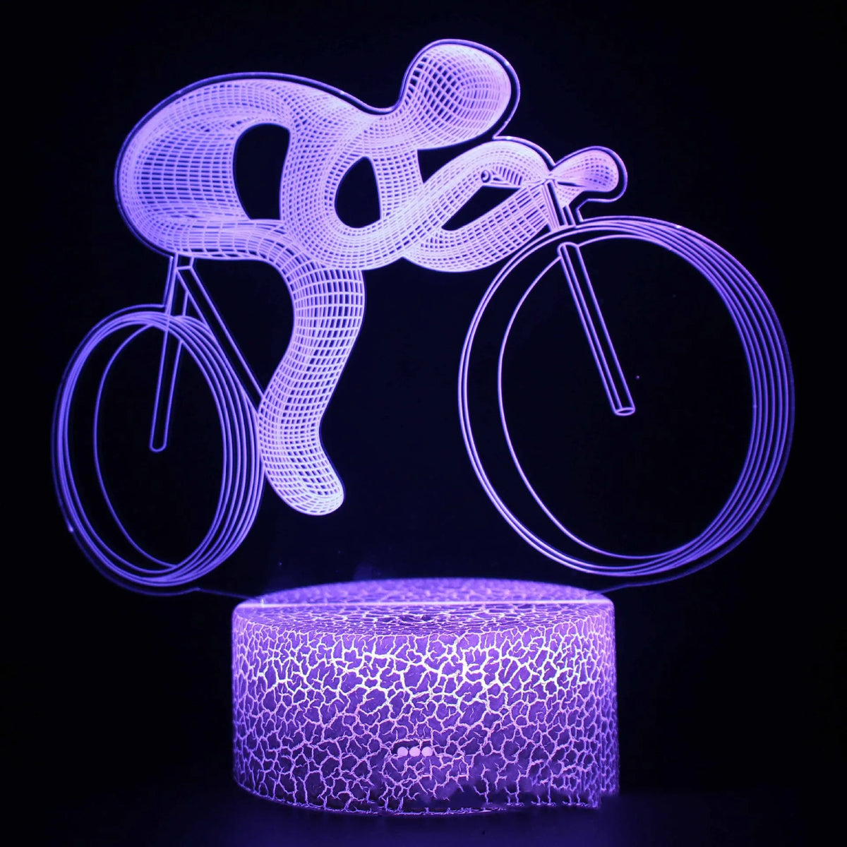 Sports competitive series 3D night light with cracked base, touch switch and remote control