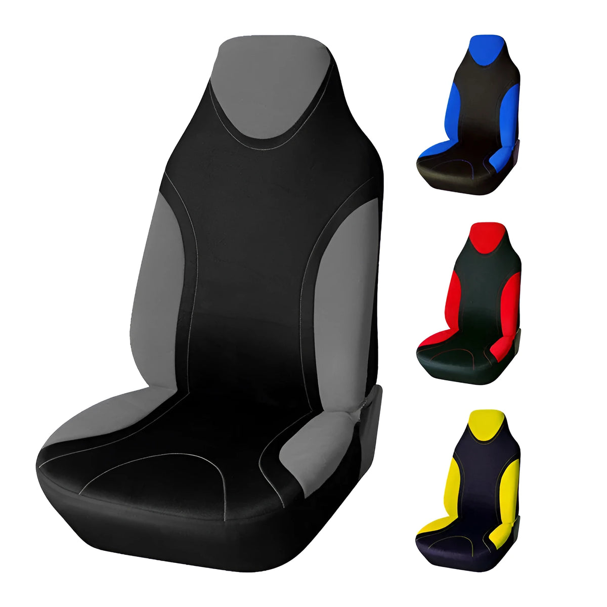 Blue universal fashion front seat cover for cars with dirt and abrasion resistant fabric