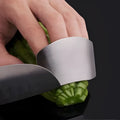 Stainless steel finger guard for vegetable cutting protection, single and double finger sizes