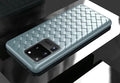 Woven TPU phone case for Samsung S20 series in pure colour black back cover