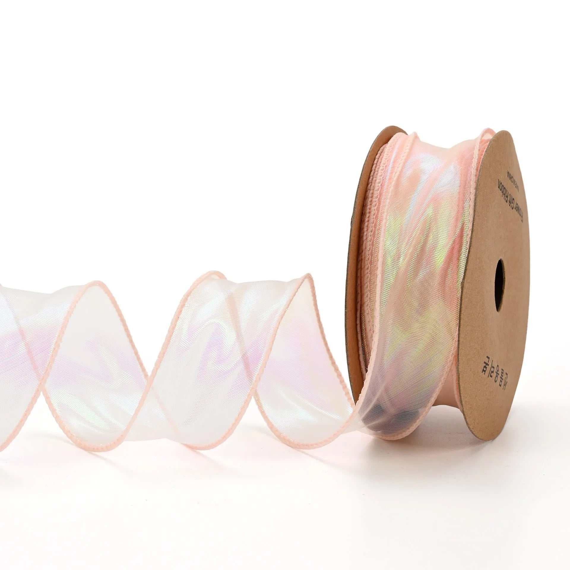 Fishtail yarn ribbon with wave-like mesh edges in multiple colour options for craft projects